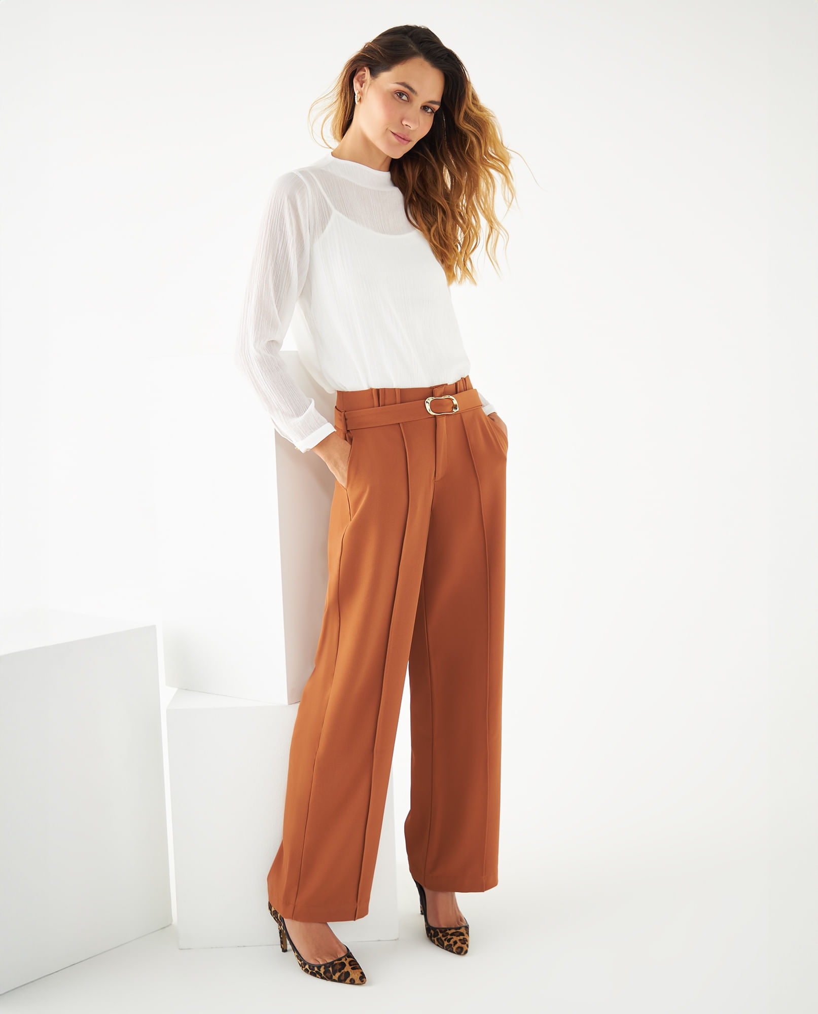 Pantalón bota recta para mujer