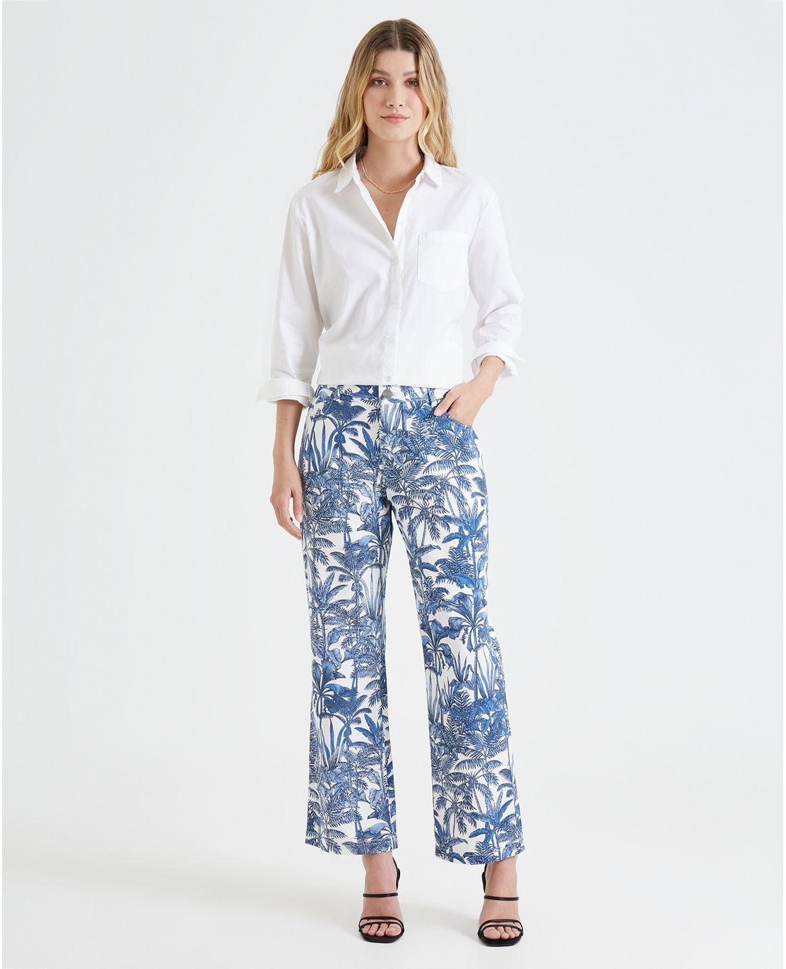 Pantalón con estampado para mujer