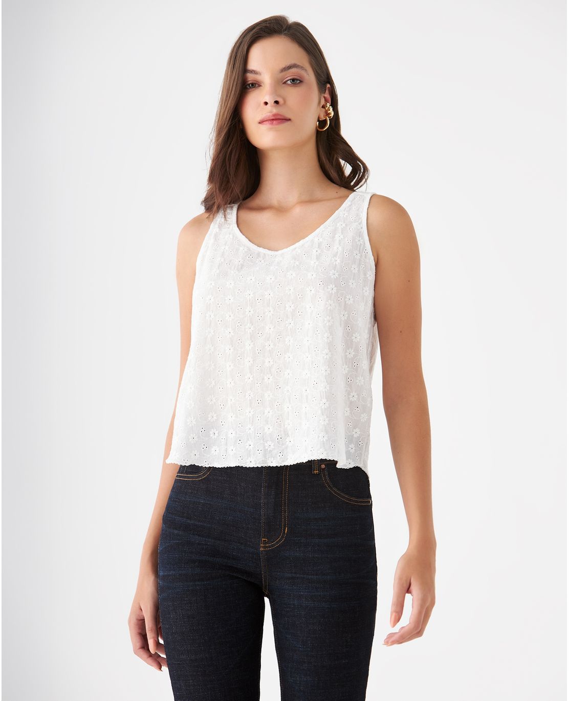 Camisa de flores bordadas para mujer