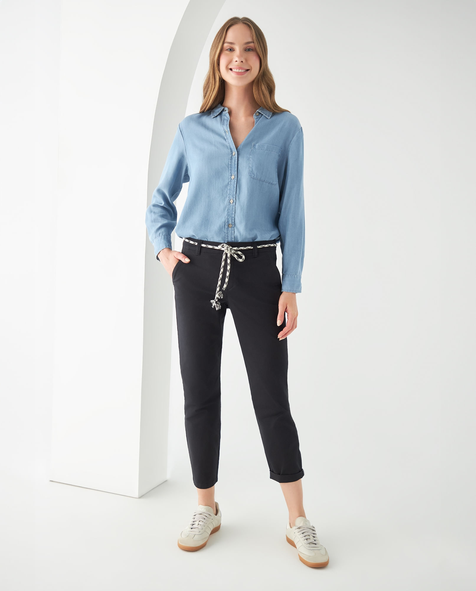 Con Camisa De Ropa Formal Ropa Femenina Chile Pantalón Vestir