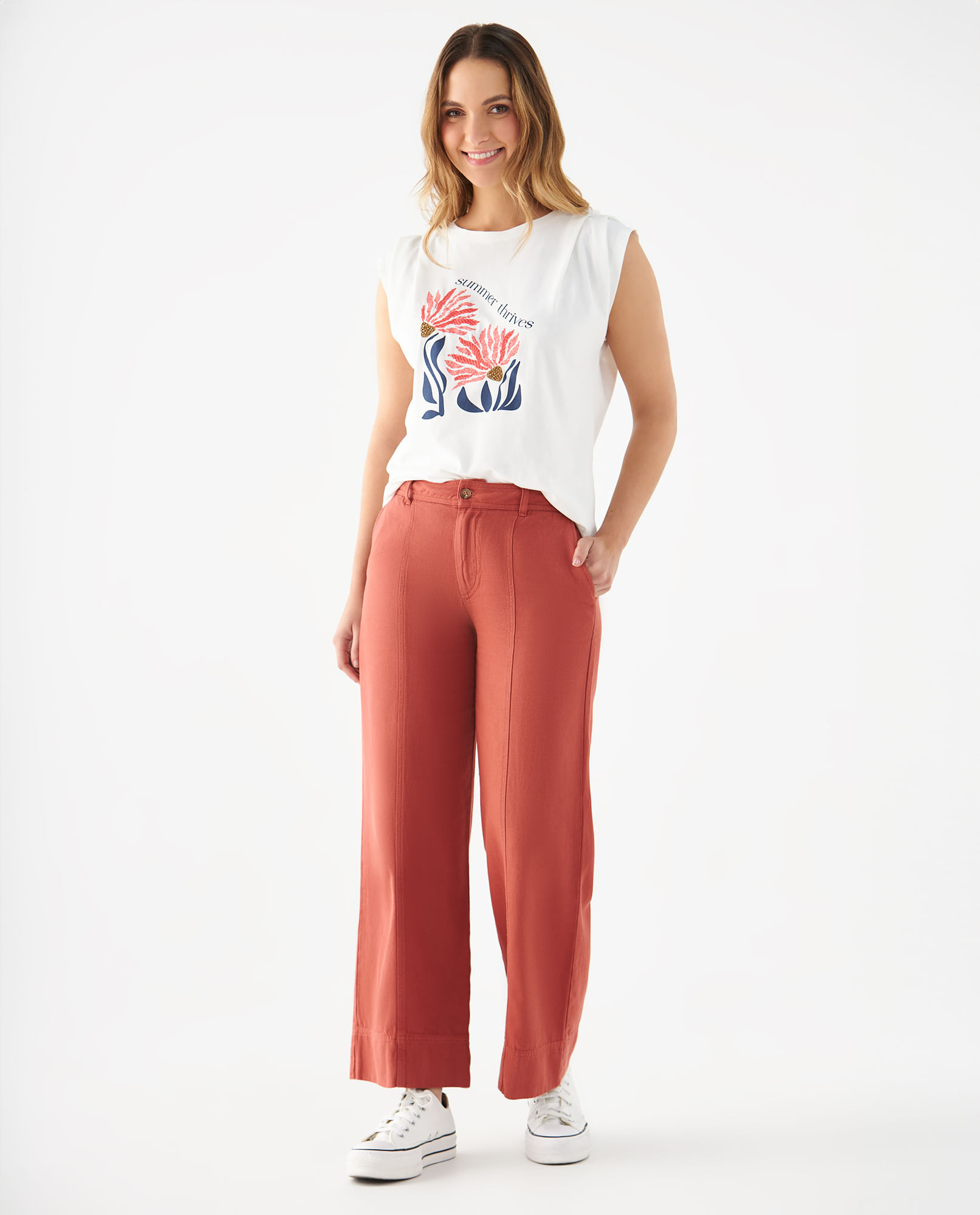 Pantalón de bota recta para mujer