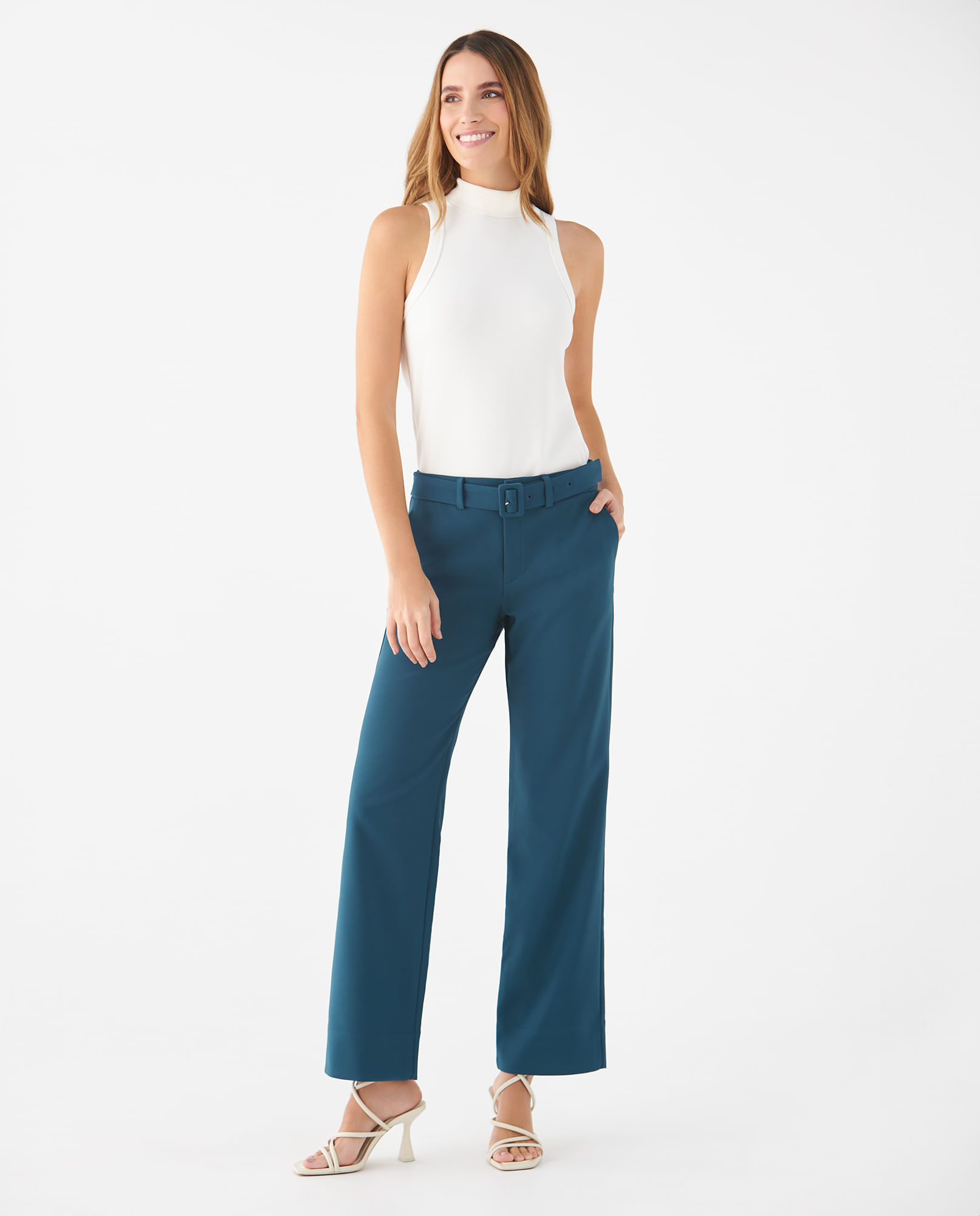 Pantalón recto para mujer