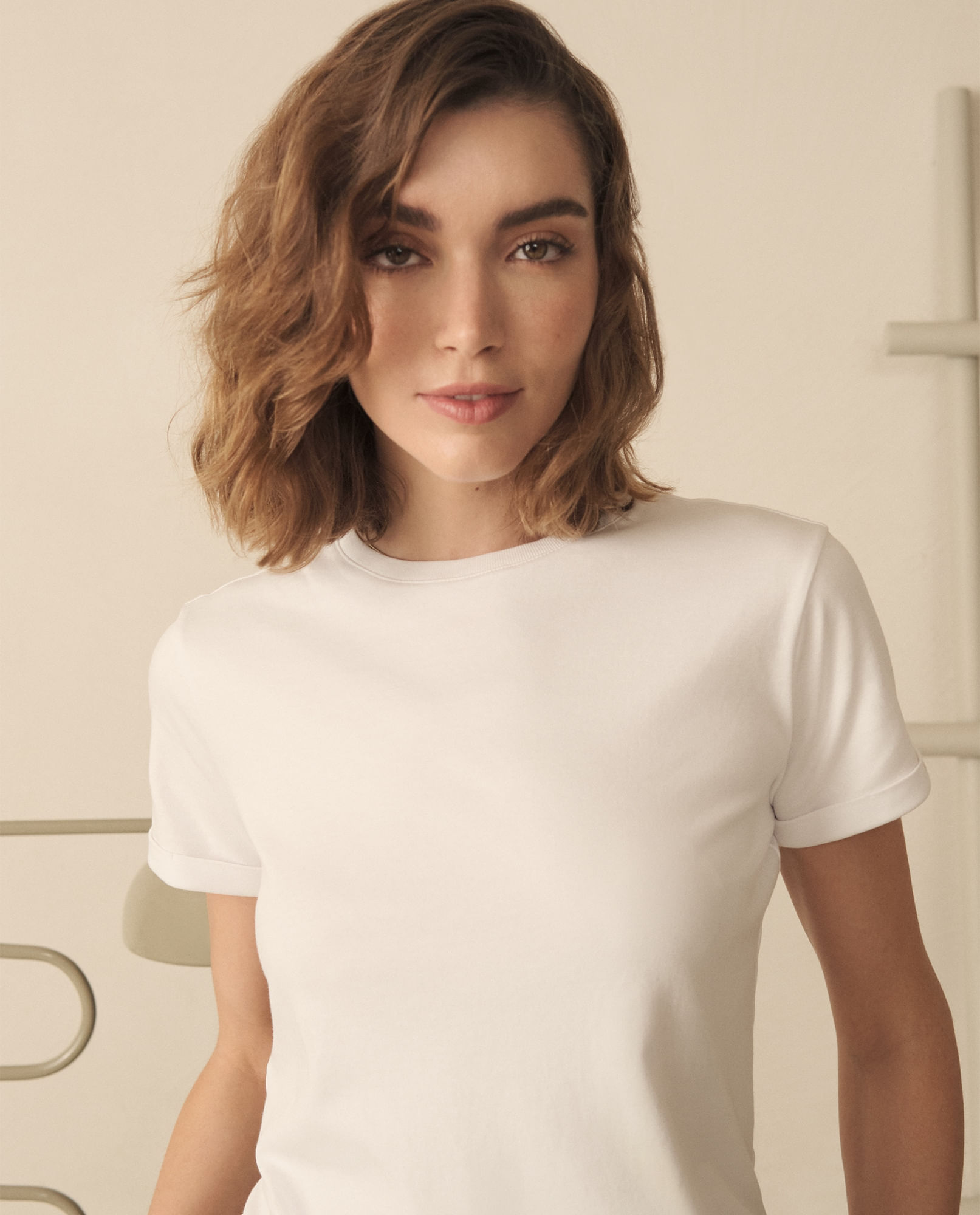 Camiseta básica tradicional para mujer
