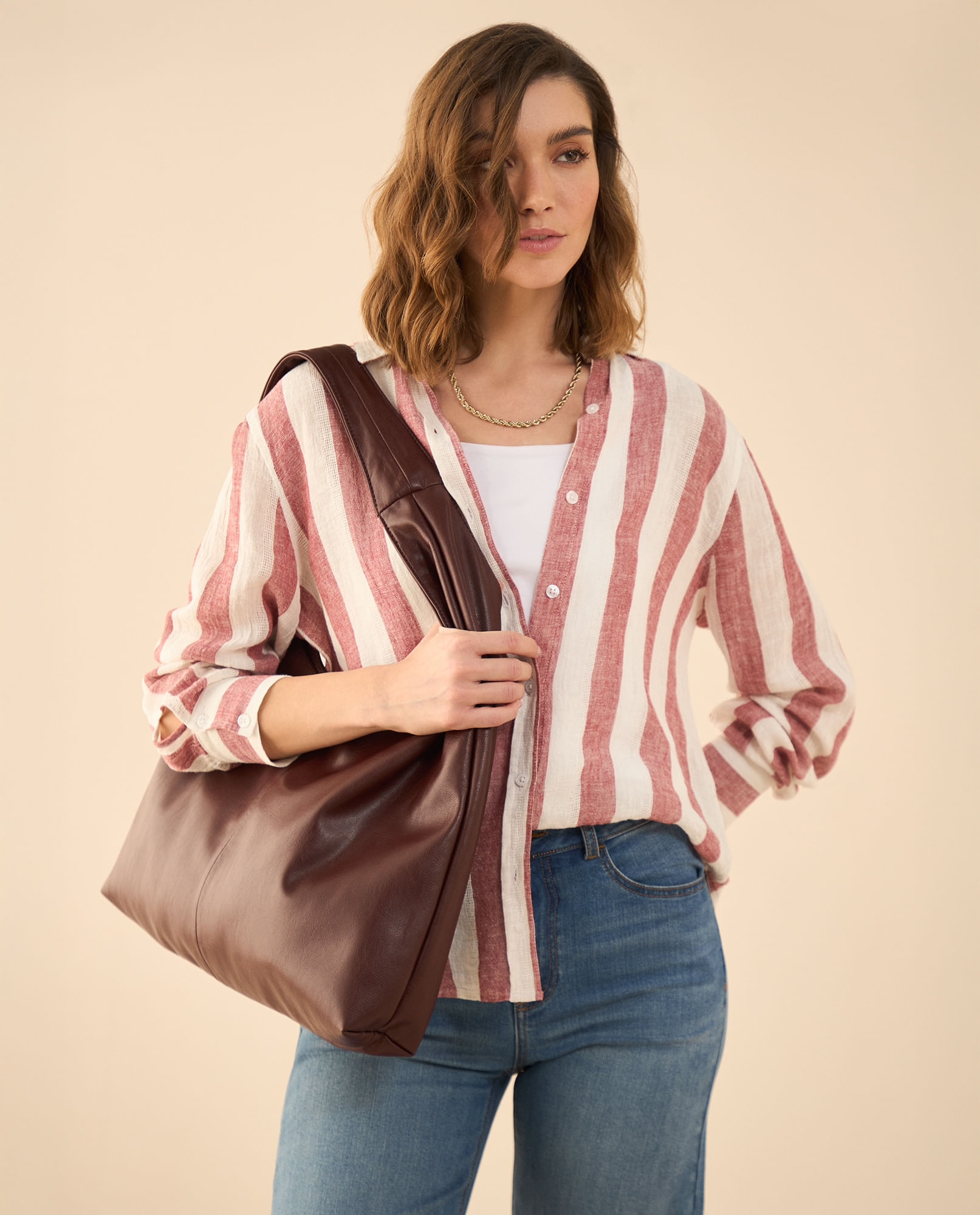Camisa manga larga para mujer