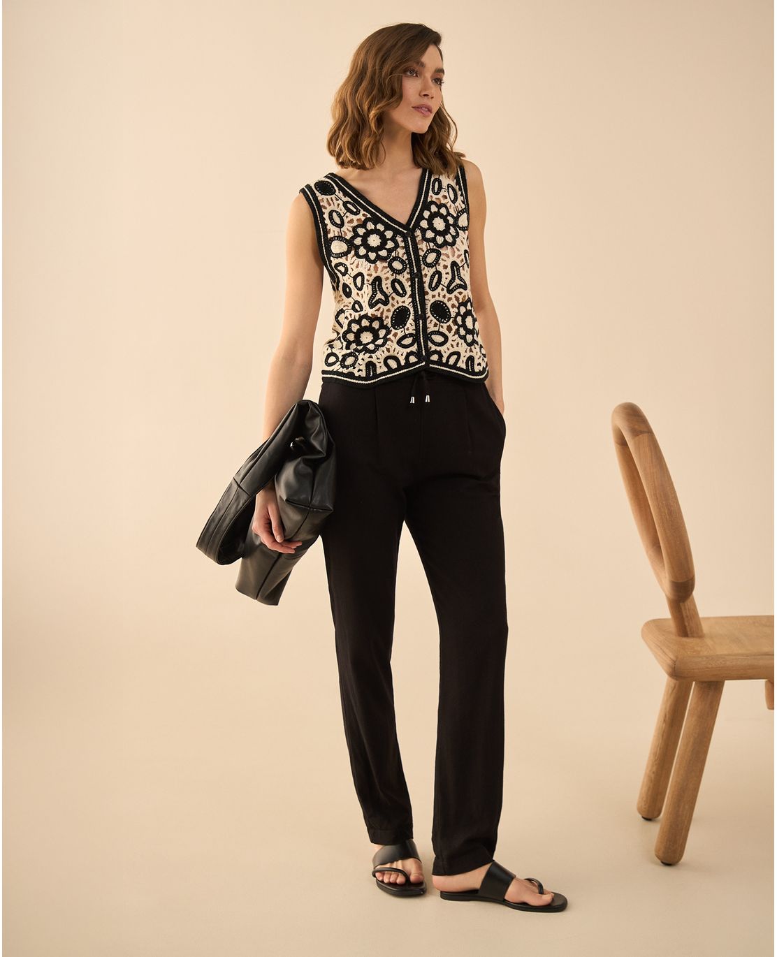 Pantalón de bota recta para mujer