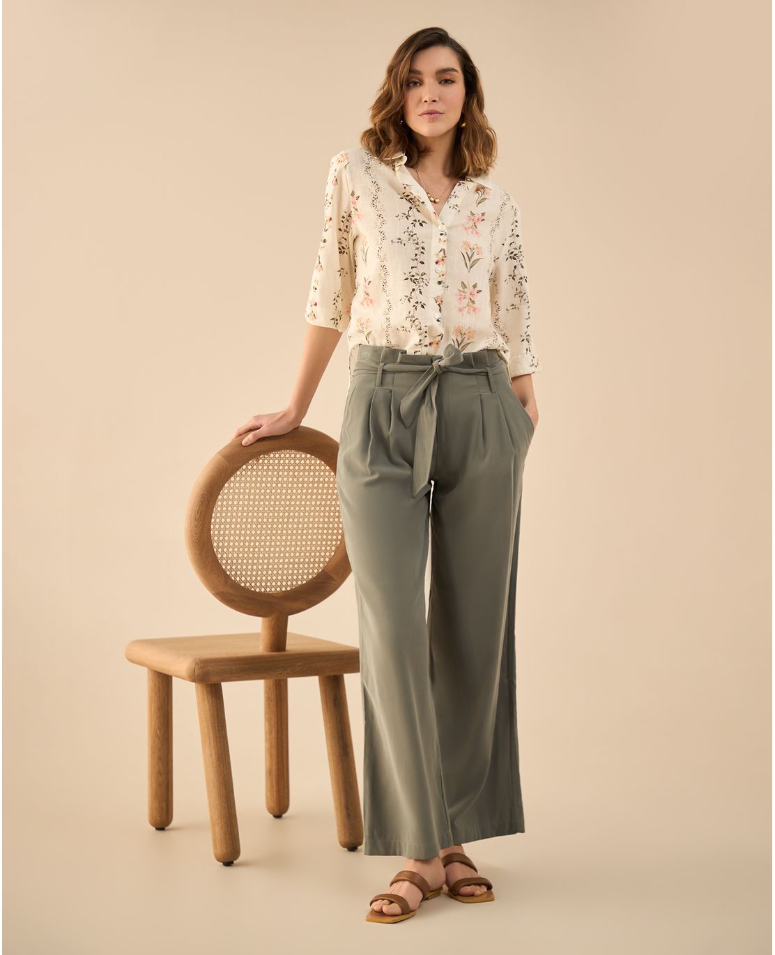 Pantalón clásico bota recta para mujer