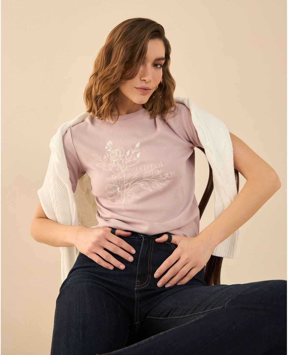 Camiseta manga corta para mujer