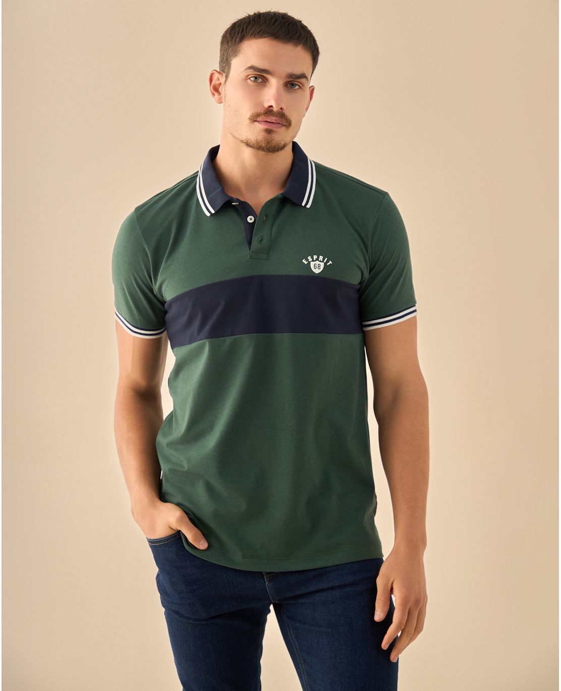 Polo con Franja