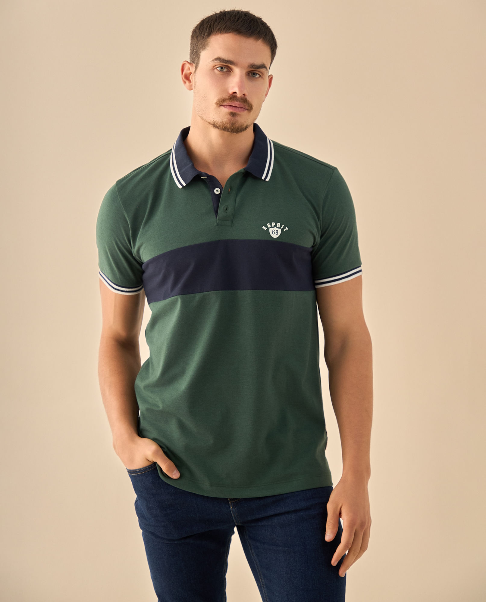 Polo con Franja