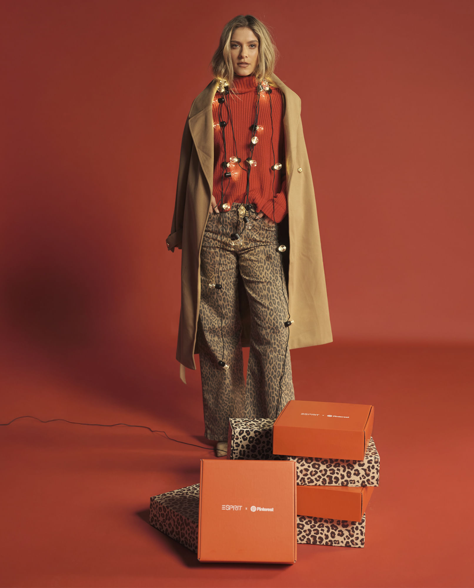 Jean Wide Leg Estampado Leopardo