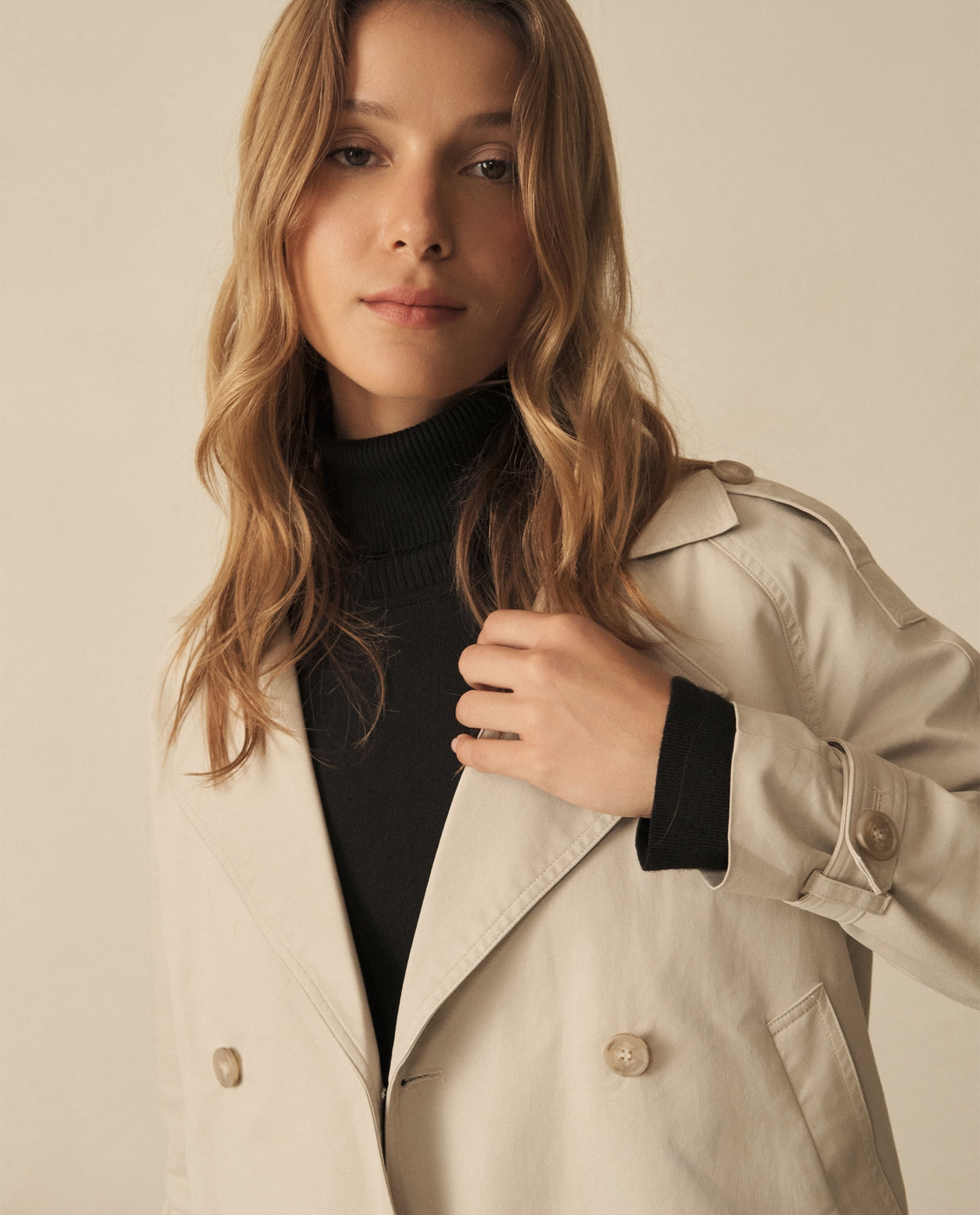 Chaqueta con cuello de solapa para mujer