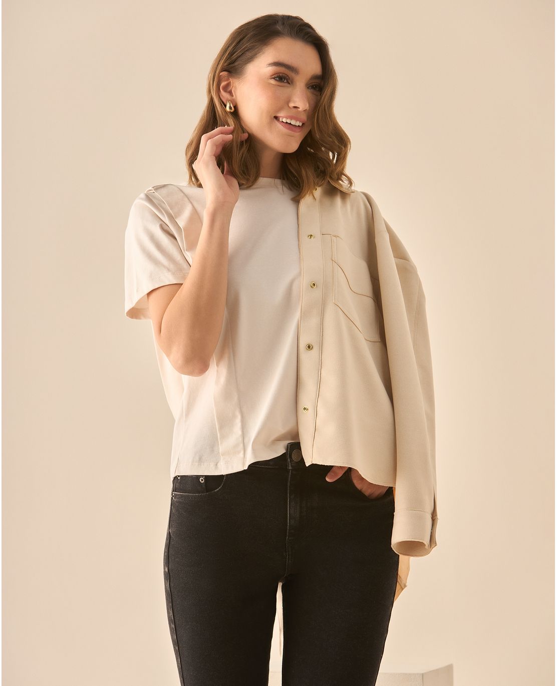 Camiseta tradicional manga corta para mujer