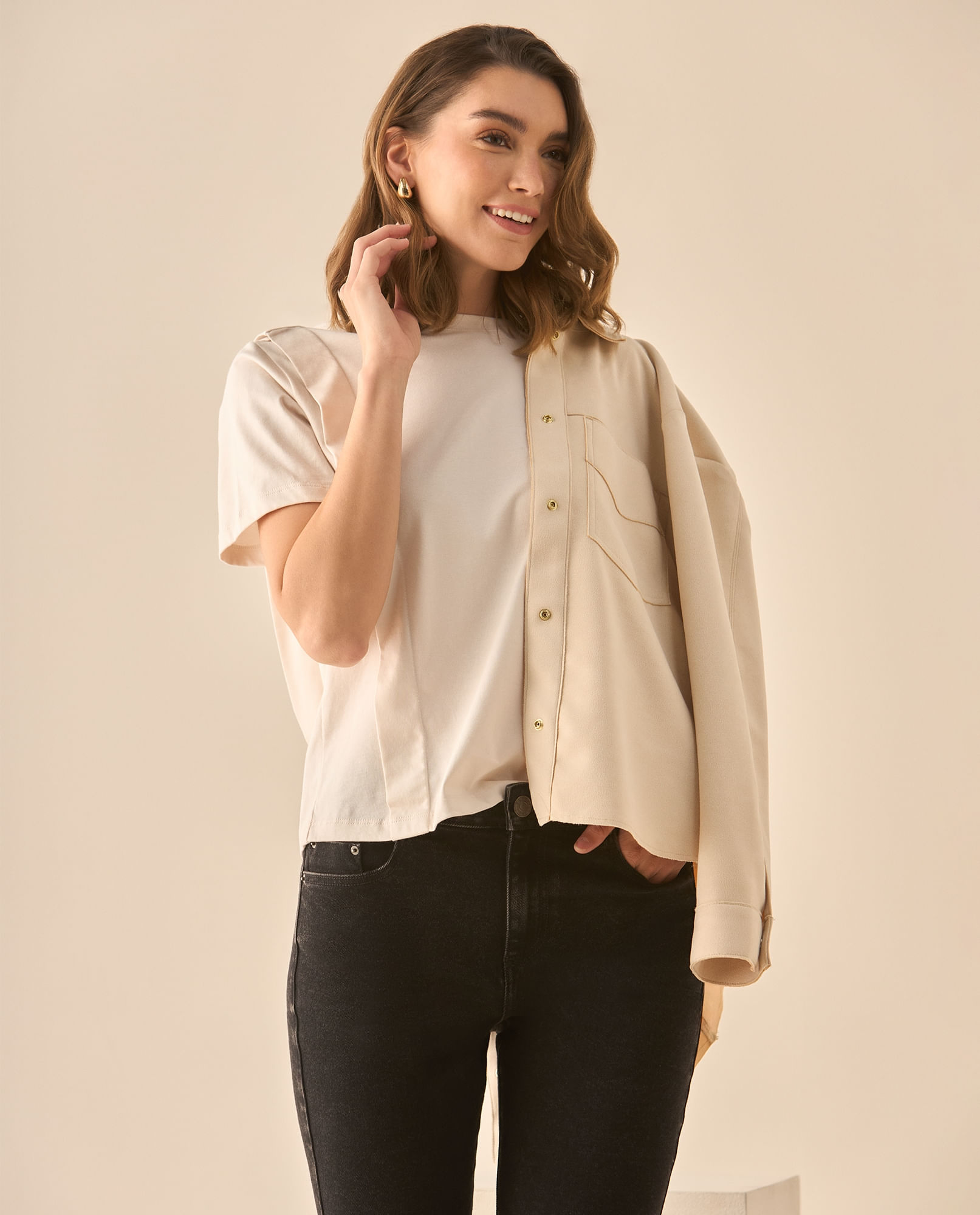 Camiseta tradicional manga corta para mujer