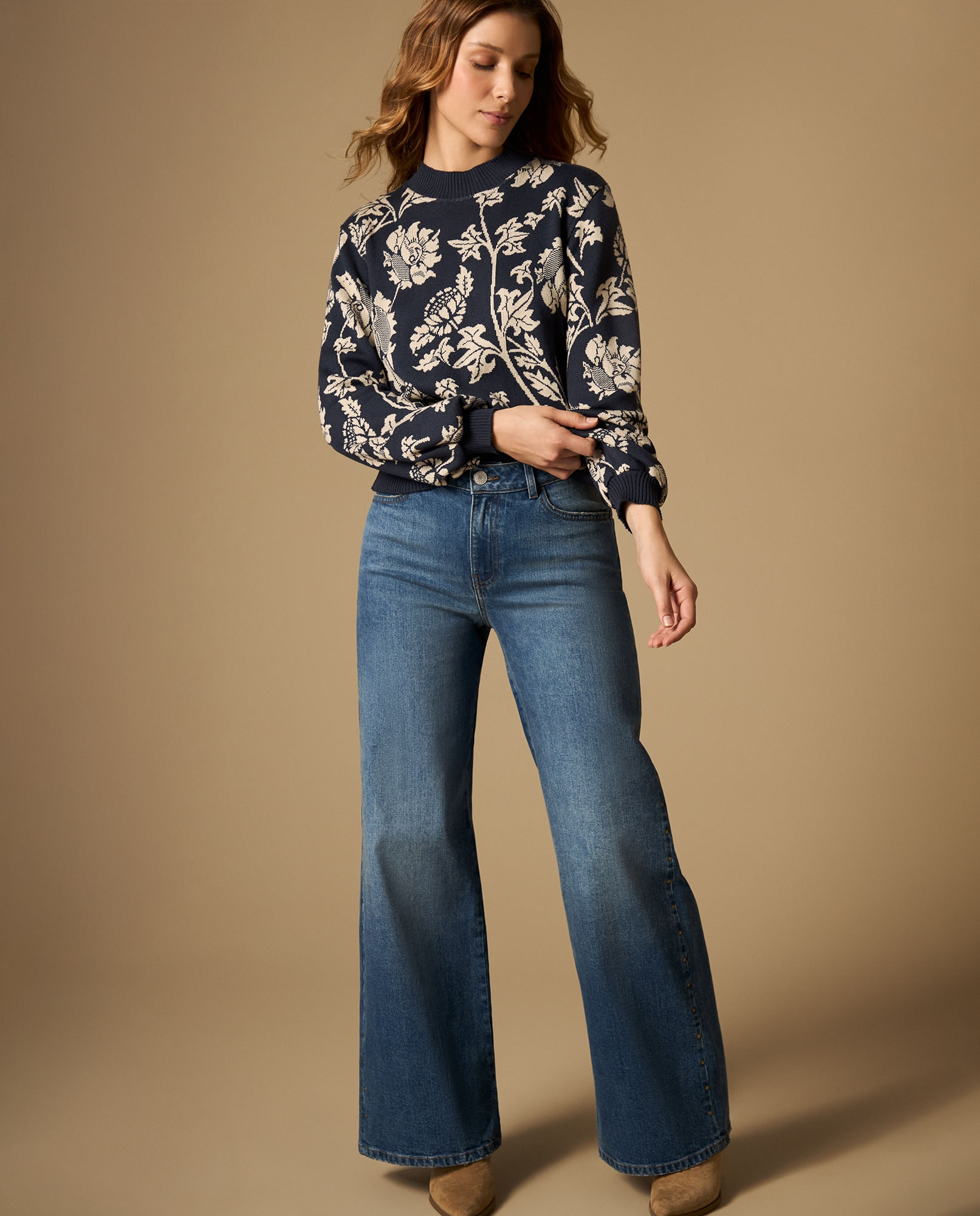 Jean wide leg silueta amplia