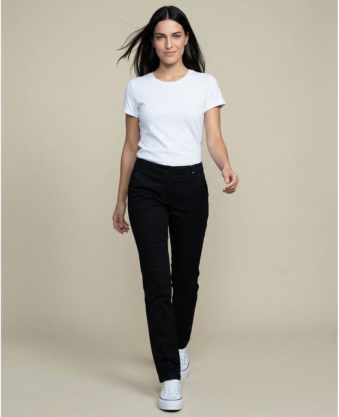 Pantalón para mujer estilo chino Recto