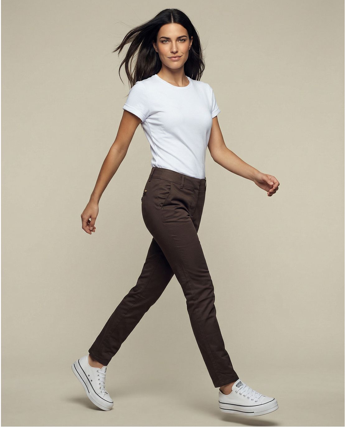 Pantalón para mujer estilo chino Skinnny